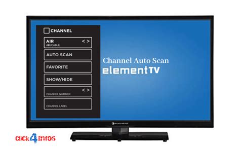 element tv auto scan channel.